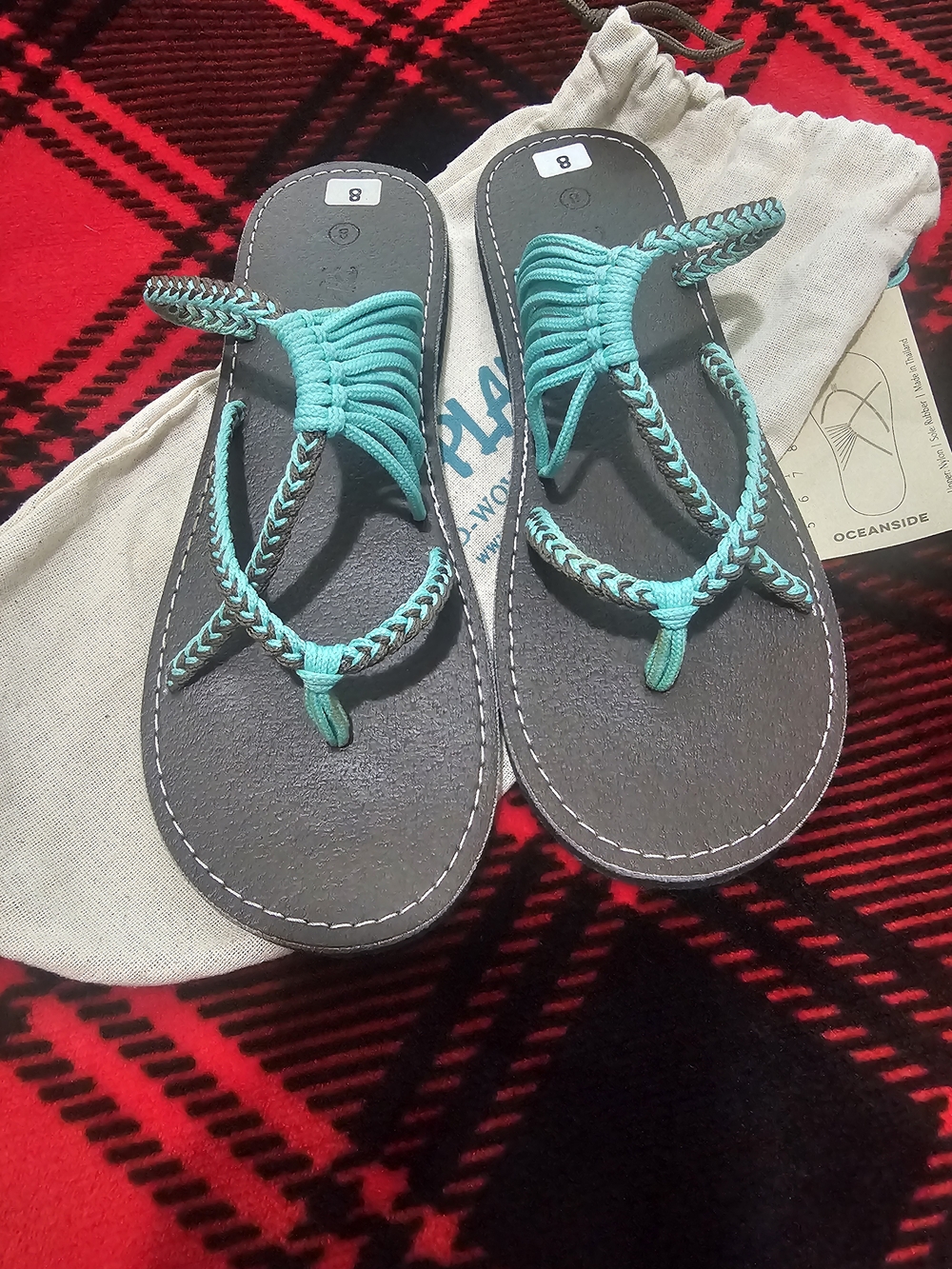 Plaka Hand Woven Sandals NWT